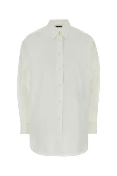 Jil Sander White Poplin Oversize Shirt