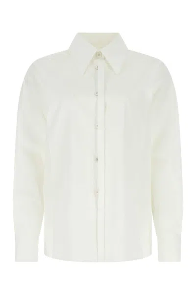 JIL SANDER WHITE POPLIN OVERSIZE SHIRT