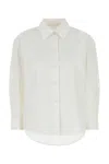 Jil Sander Women White Poplin Shirt