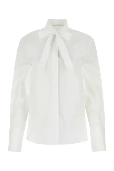 Jil Sander White Poplin Shirt In Neutral