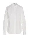 Jil Sander Cotton Shirt With Button Closure In White