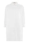 Jil Sander White Poplin Shirt Dress