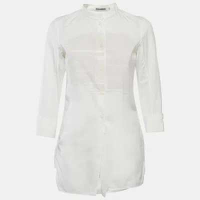 Jil Sander White Printed Cotton Shirt