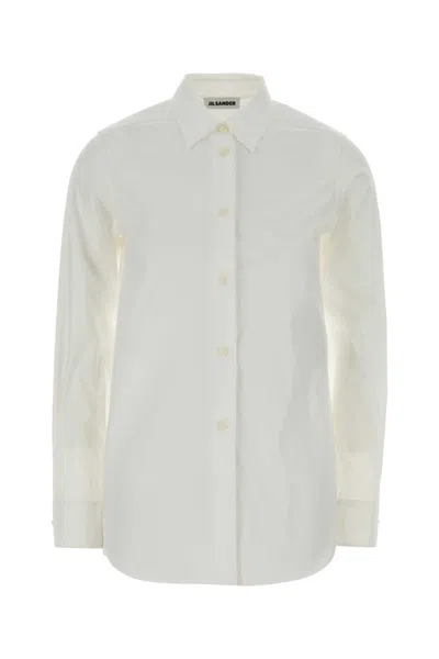 Jil Sander White Regular Solid Shirt