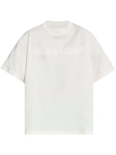 Jil Sander White Short-sleeved T-shirt With Logo