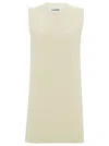 Jil Sander Sleeveless Round Neck A-line Dress In Multicolor