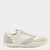 Jil Sander Women White Leather And Suede Moon Sneakers In Capour