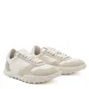 Jil Sander Women White Leather And Suede Moon Sneakers In Capour