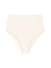 Jil Sander White Solid Bikini Bottom Swimwear In White