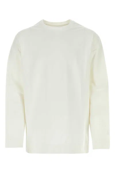 Jil Sander White Stretch Cotton Oversize T-shirt