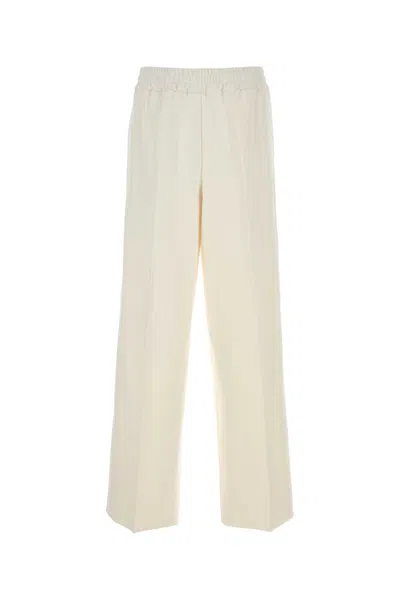 Jil Sander Elastic Waist Casual Pants In Neutral