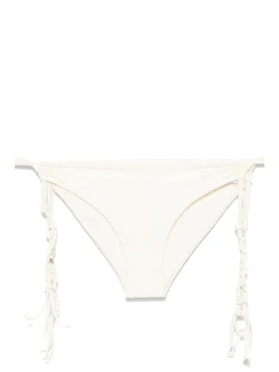 Jil Sander White Tangle Bikini Bottoms