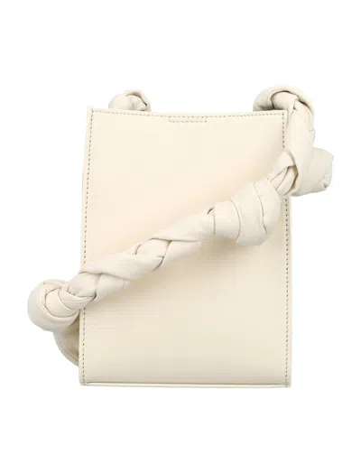 JIL SANDER WHITE TANGLE CROSSBODY BAG