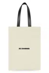 Jil Sander White White Logo Large Tote In White