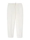 Jil Sander Drawstring-waistband Cotton Trousers In Blanco