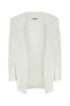 Jil Sander White Viscose Blazer In White