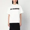 Jil Sander White Wide T-shirt With Logo