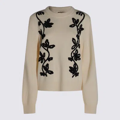 JIL SANDER JIL SANDER WHITE WOOL KNITWEAR