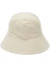 Jil Sander Wide-brim Cotton Bucket Hat In Neutrals