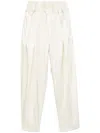 Jil Sander Wide Camal Glossy Beige Pants