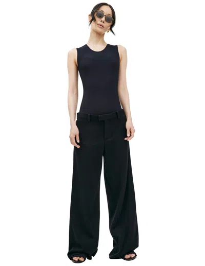 Jil Sander Wide Jeans In Black