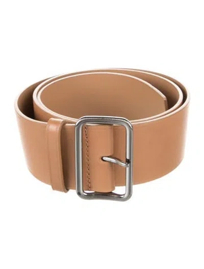 Pre-owned Jil Sander Wide Leather Belt In Neutrals