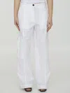 JIL SANDER JIL SANDER WIDE LEG CARGO TROUSERS