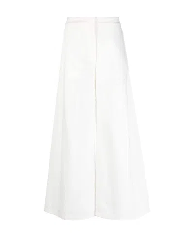 JIL SANDER JIL SANDER HIGH WAIST WIDE LEG TROUSERS