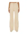 Jil Sander Flared Pants In Nude