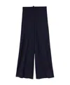 Jil Sander Drawstring Wide-leg Trousers In Black