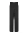 Jil Sander Rayon-silk Twill Trousers In Black