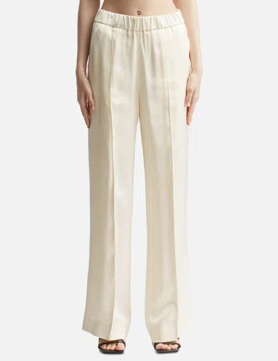 Jil Sander Wide-leg Pants In Beige