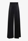 Jil Sander Black Viscose Pants In Black