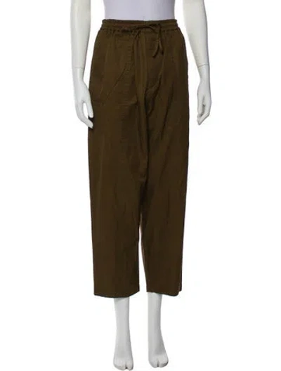 Pre-owned Jil Sander Wide Leg Pants In Brown