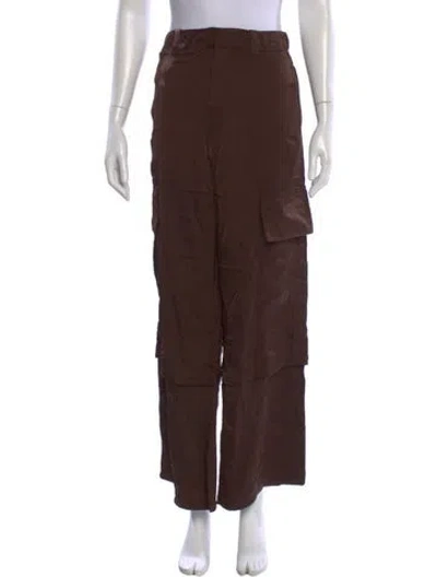Pre-owned Jil Sander Wide Leg Pants In Brown