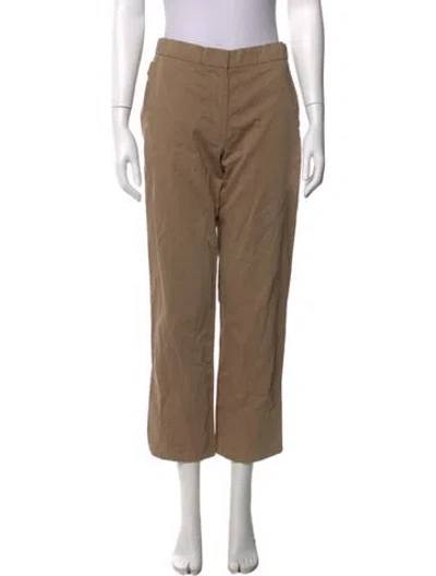 Pre-owned Jil Sander Wide Leg Pants In Brown/neutrals