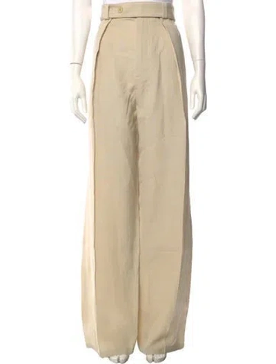 Pre-owned Jil Sander Wide Leg Pants In Neutrals