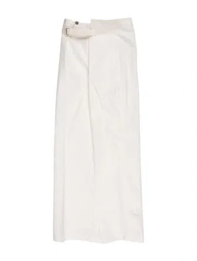 Pre-owned Jil Sander Wide Leg Pants In White