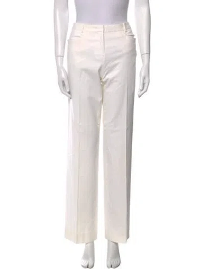 Pre-owned Jil Sander Wide Leg Pants In White