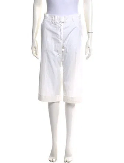 Pre-owned Jil Sander Wide Leg Pants In White