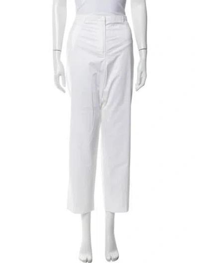 Pre-owned Jil Sander Wide Leg Pants In White