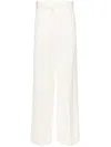 Jil Sander Wide-leg Pants With High Waist In White