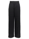 Jil Sander Wide Leg Pants With Zip Closure In Black