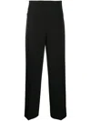 Jil Sander Wide-leg Tailored Trousers In Black