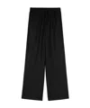 Jil Sander Wide-leg Track Pants In Black