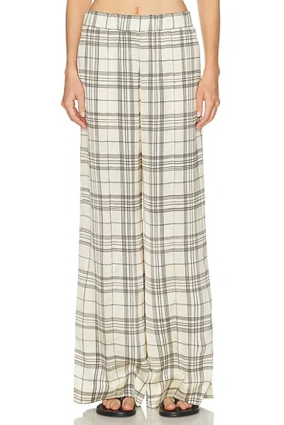Jil Sander Wide Leg Trouser In White