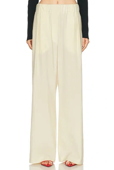Jil Sander Wide Leg Trouser In Neutral