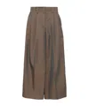 Jil Sander Wide-leg Trousers In Brown