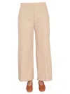 Jil Sander Women Wide Leg Trousers In Beige