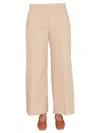 Jil Sander Women Wide Leg Trousers In Beige